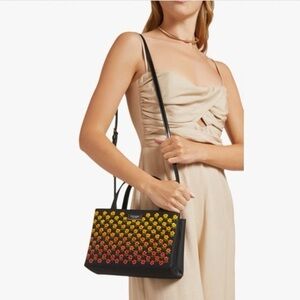 Kate Spade New York Sam Icon Floral Embellished Nylon Small Tote - Black Multi